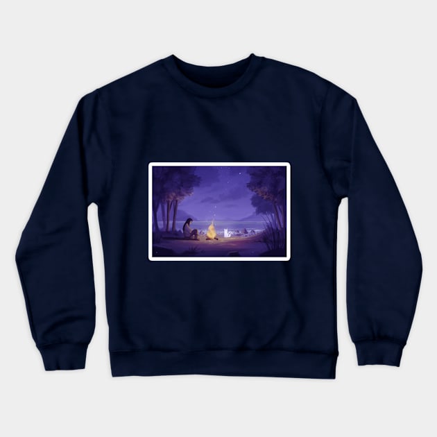 Bonfire Crewneck Sweatshirt by Ryma Starrylight